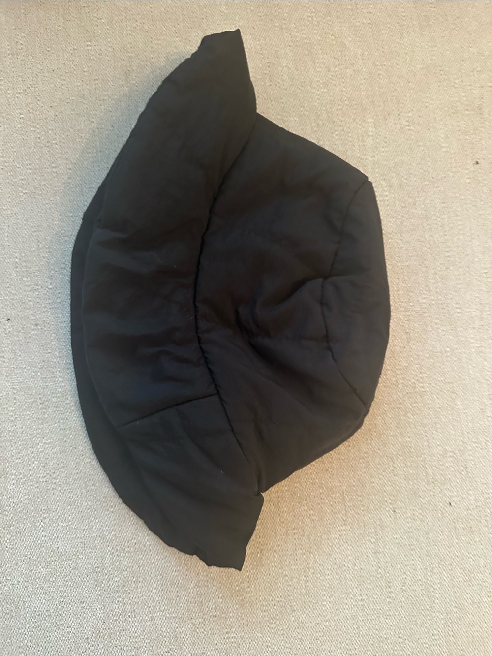 Black Quilted Bucket Hat